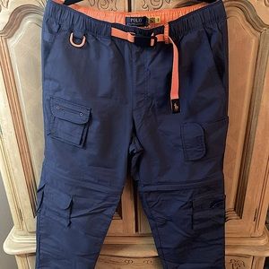 Polo Ralph Lauren navy convertible men’s nylon cargo  pants